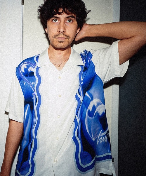 HUF シャツ BUBBLE RESORT SHIRT / 半袖シャツ 半袖 メンズ