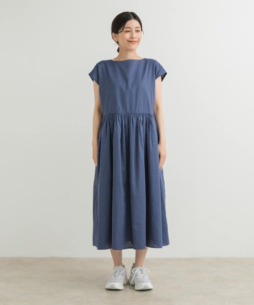Doors ワンピース　紺 保護者会　帰省 URBAN RESEARCH DOORS（アーバンリサーチドアーズ）の「DOORS
