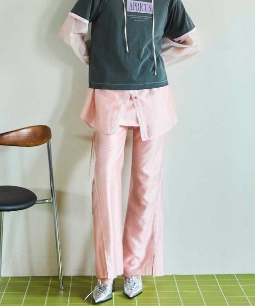 MAISON SPECIAL パンツ Skirt Combination Sheer Pants/スカートコンビ