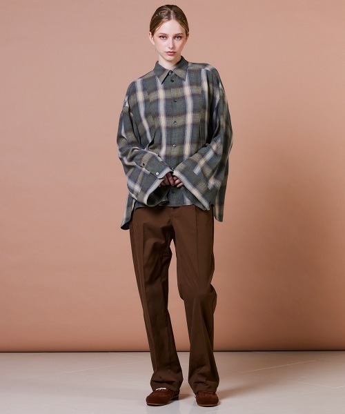 DOUBLE STANDARD CLOTHING パンツ ツイルコットンストレッチパンツ