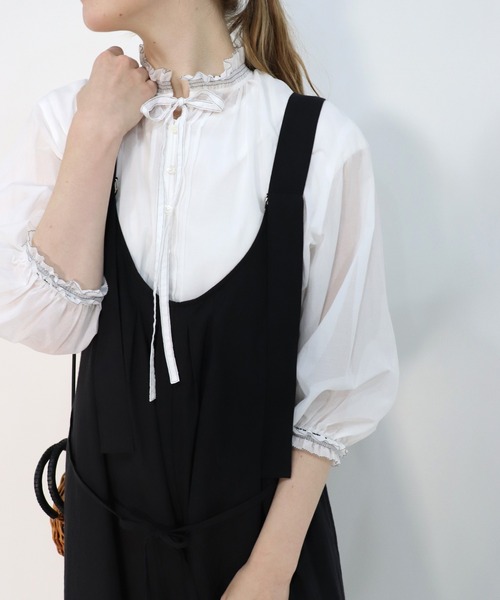 「haupia」 7分袖ブラウス MEDIUM オフホワイト レディース