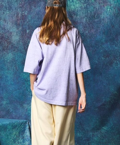 「MAISON SPECIAL」 半袖Tシャツ 2 ラベンダー メンズ