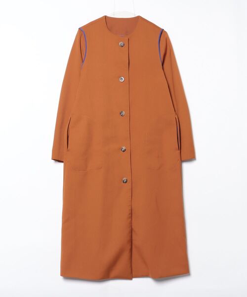 アンスリード　UN3D.　バイカラー　ロングコート　36 サイズ アンスリード/UN3D./バイカラー/ロングコート/36 サイズ アンスリード