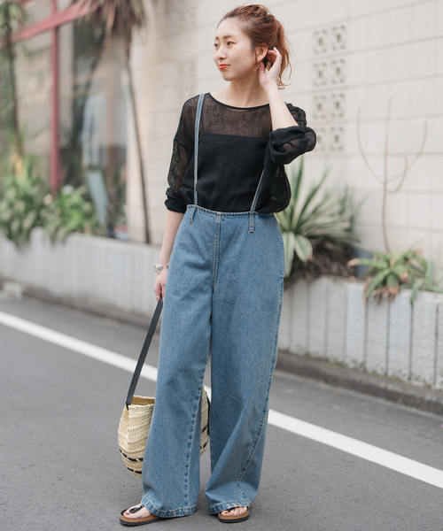 【Spick & Span】メッシュリネンルーズプルオーバー Spick & Span（スピックアンドスパン）の「メッシュリネンルーズ