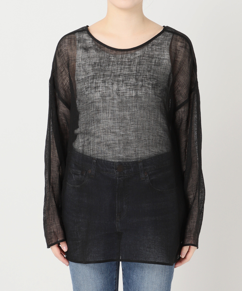 Spick&S pan 手洗い可 / メッシュリネンルーズプルオーバー Spick＆Span（スピック アンド スパン） 「手洗い可 / 追加2」メッシュ