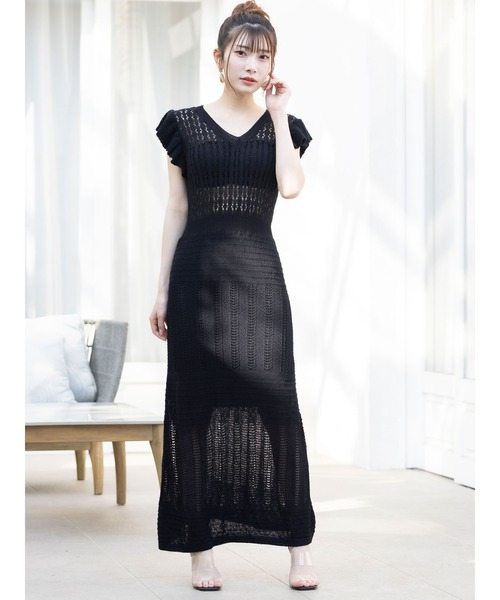 「DURAS」 ニットワンピース FREE グリーン レディース_画像5