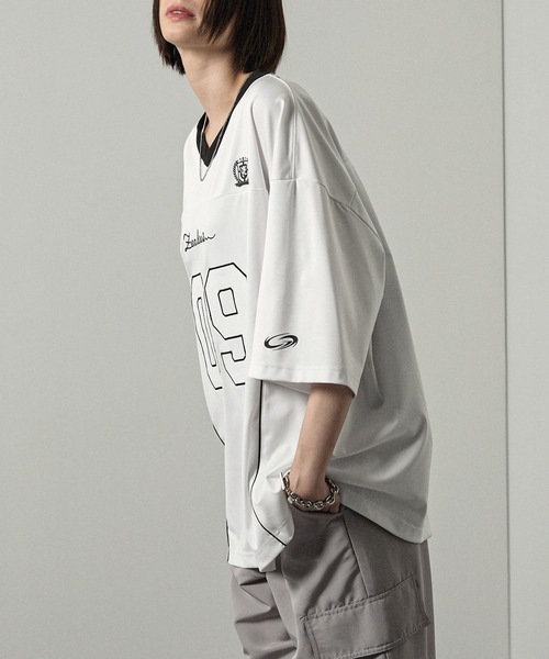 「Alfred Alex」 半袖Tシャツ L ホワイト メンズ