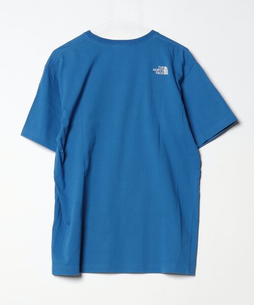 「THE NORTH FACE」 ワンポイント半袖Tシャツ X-LARGE ブルー メンズ