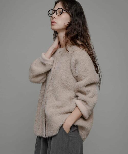 新品未使用URBAN RESEARCH ダブルフェイスバイカラーカーディガン URBAN RESEARCH Sonny Label カーディガン ダブルフェイスバイカラー