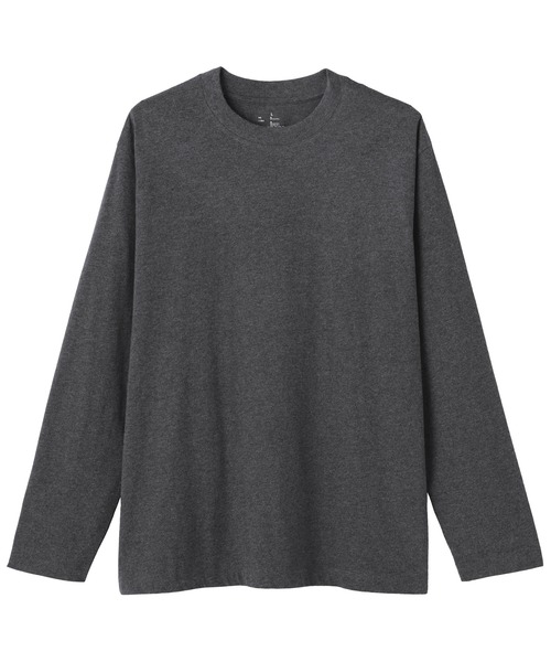 無印良品（MUJI） tシャツ 紳士 起毛クルーネック長袖Tシャツ メンズ