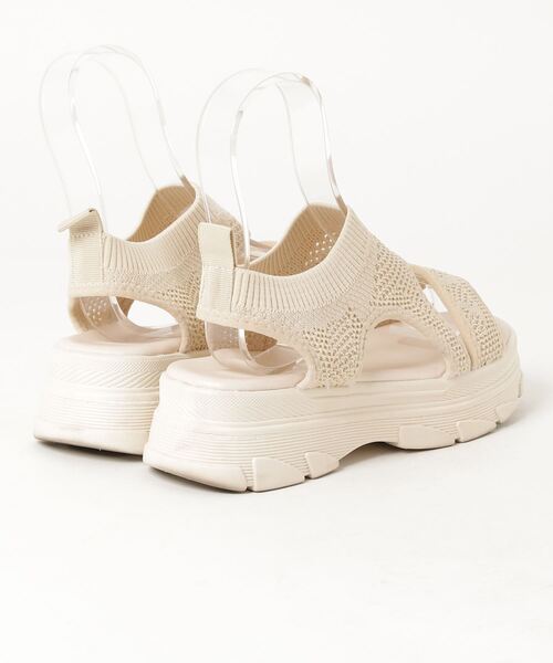 「Miniministore」 ヒールサンダル 23.0cm ベージュ レディース_画像2