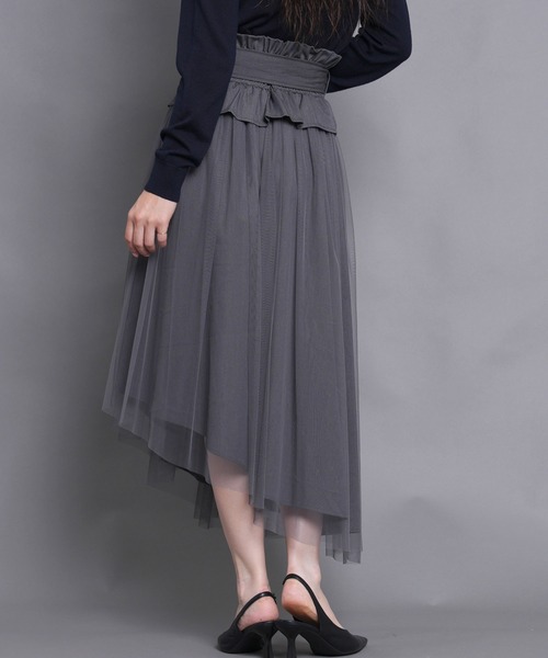 Nohea スカート コルセット型ベルト付アシメスカート : ZOZOTOWN Yahoo