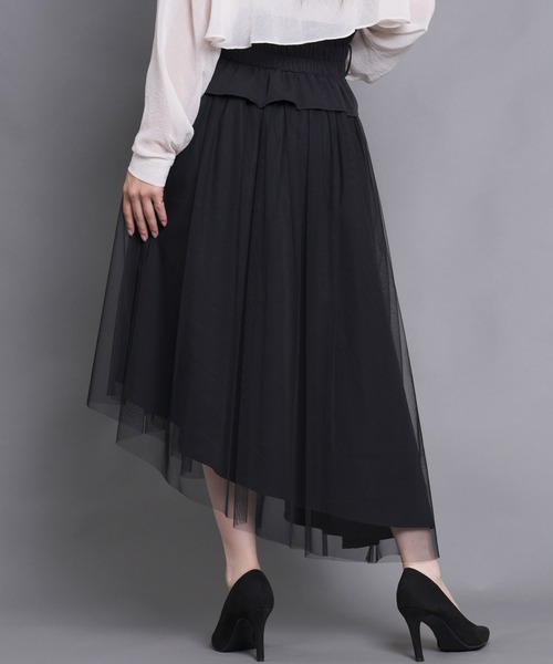 Nohea スカート コルセット型ベルト付アシメスカート : ZOZOTOWN Yahoo