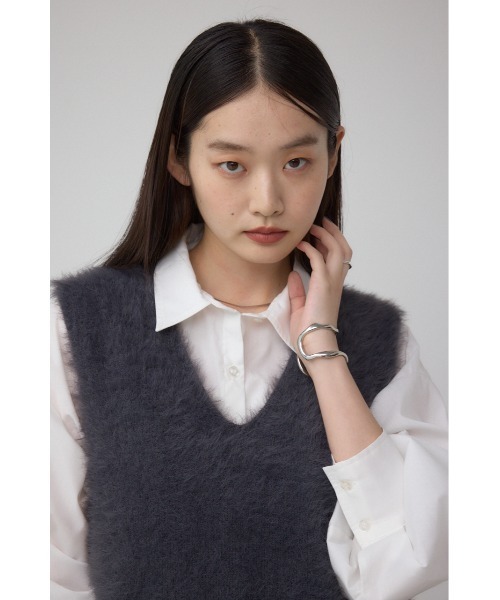 AZUL BY MOUSSY（アズールバイマウジー） ベスト ジレ シャギーニット