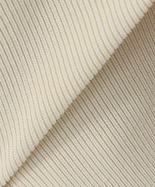 NOBLE ニット セーター 「WEB限定追加」フロントジップボートネック