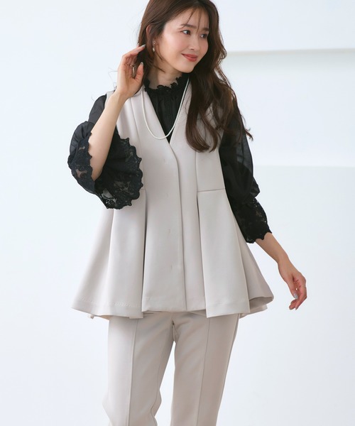 RUIRUE BOUTIQUE（ルイルエブティック） セットアップ フレア ジレ