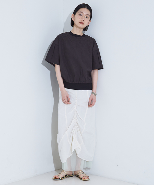 「NOMINE」 半袖カットソー フリー ホワイト レディース_画像2