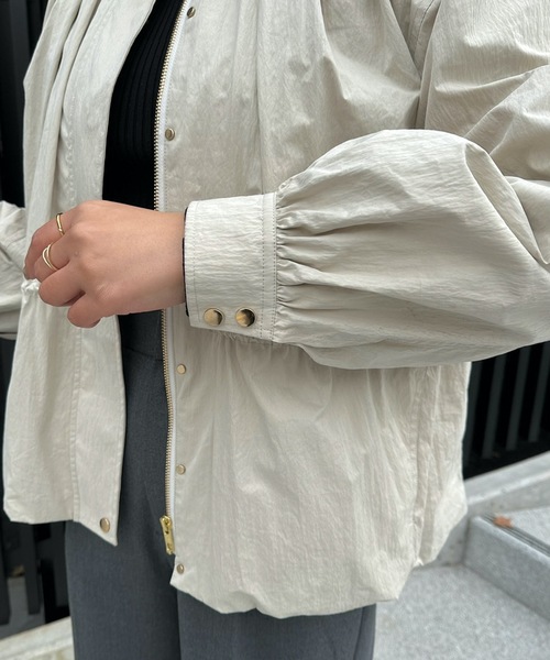 「Emma Taylor」 ジップアップブルゾン FREE ライトベージュ レディース_画像3