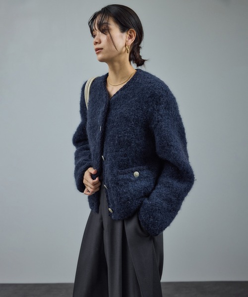 SALON adam et rope'（サロン アダム エ ロペ） カーディガン プードル