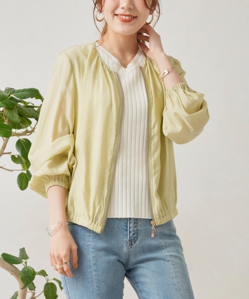 「Chez toi」 ブルゾン FREE オフホワイト レディース_画像2