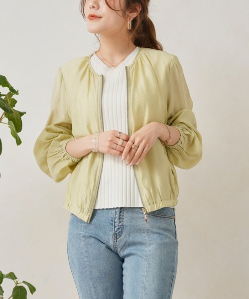 「Chez toi」 ブルゾン FREE オフホワイト レディース_画像8