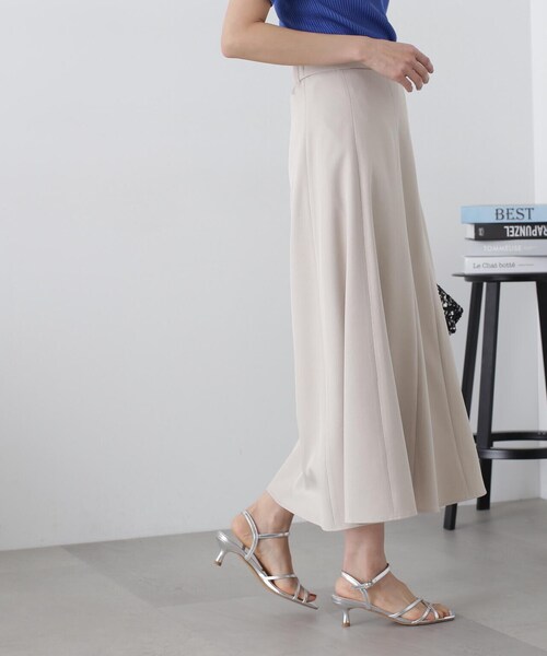 「N.（N. Natural Beauty Basic）」 フレアスカート MEDIUM ベージュ レディース_画像4