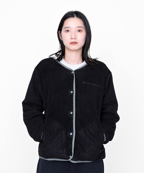 nonnative ボタン付きカーディガン 3 フリース　黒 New Balance（ニューバランス） カーディガン フリースカーディガン