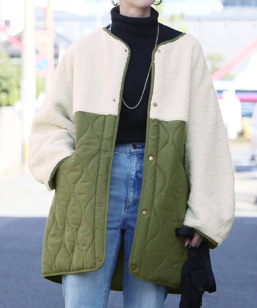 「reca」 コート M ベージュ レディース_画像8