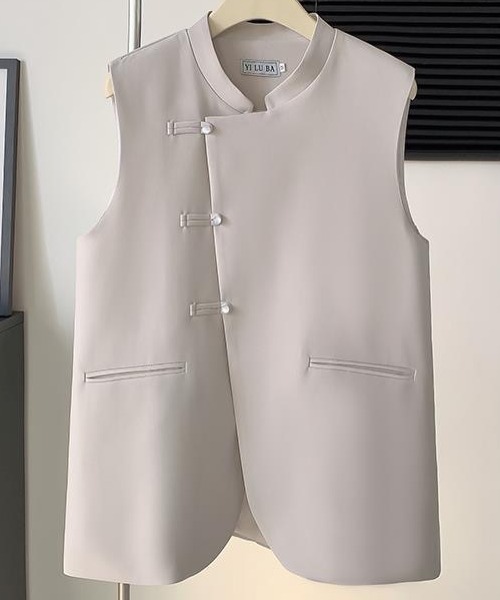 「Coo+i」 ノースリーブワンピース FREE グレー レディース_画像6