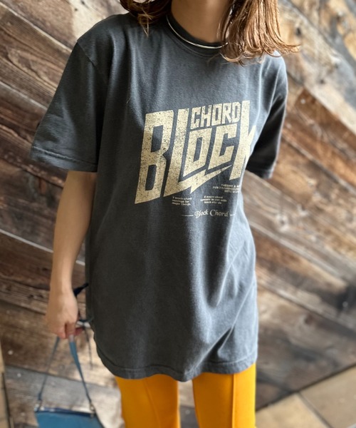 「mi via loca」 半袖Tシャツ LARGE スミクロ レディース_画像3