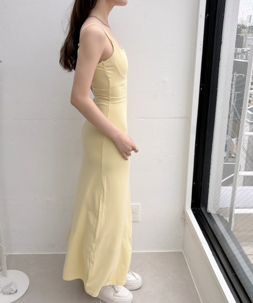 「Eclat one」 キャミソールワンピース FREE ブラック レディース_画像2