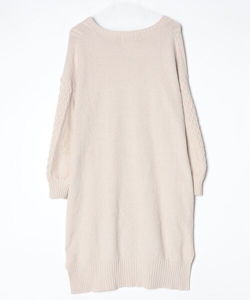 「ROPE'」 ニットワンピース 38 ベージュ レディース_画像2