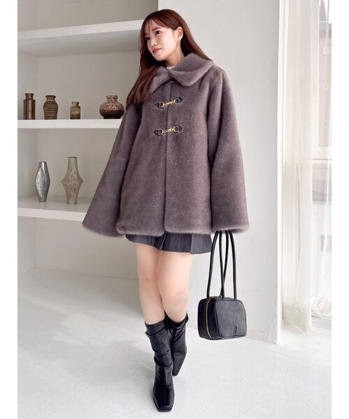 dazzlin（ダズリン） コート アウター ビットミドルミンクライクファー