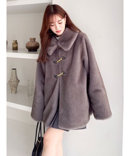 dazzlin（ダズリン） コート アウター ビットミドルミンクライクファー