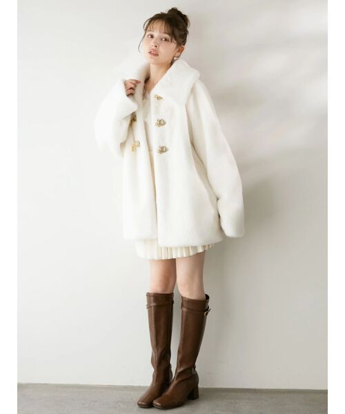 dazzlin（ダズリン） コート アウター ビットミドルミンクライクファー