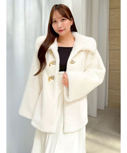 完売商品　ビットミドルミンクライク　ファーコート dazzlin セール】ビットミドルミンクライクファーコート（その他アウター