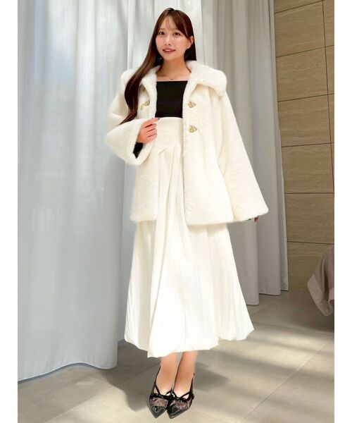 dazzlin（ダズリン） コート アウター ビットミドルミンクライクファー