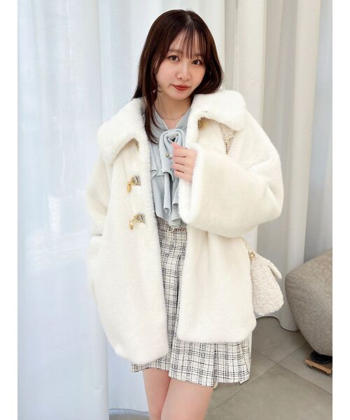 dazzlin（ダズリン） コート アウター ビットミドルミンクライクファー