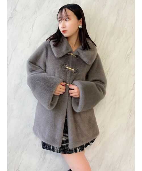 dazzlin（ダズリン） コート アウター ビットミドルミンクライクファー