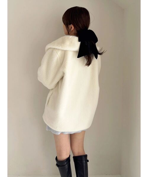 dazzlin（ダズリン） コート アウター ビットミドルミンクライクファー