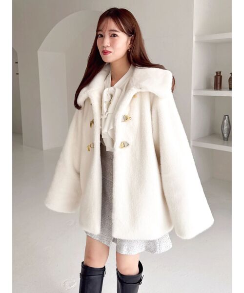 dazzlin（ダズリン） コート アウター ビットミドルミンクライクファー