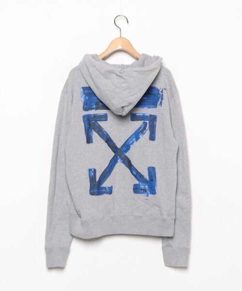 off white（オフホワイト） プルオーバーパーカー S グレー レディース