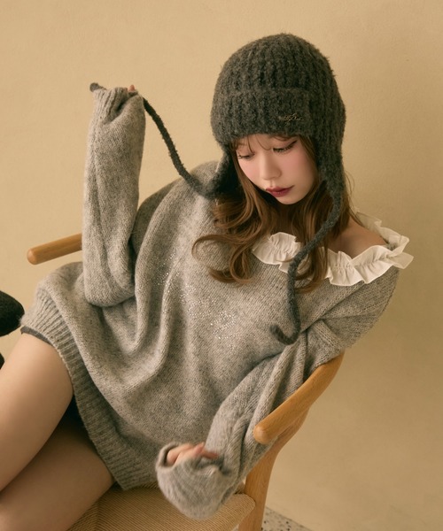 TITTY＆CO.（ティティーアンドコー） ニット セーター フリル襟付き