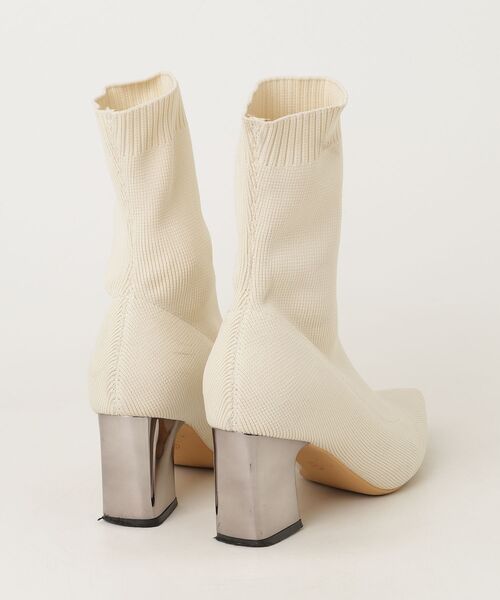 「Jasmine Grandiflorum」 ショートブーツ 24.0cm ベージュ レディース_画像2