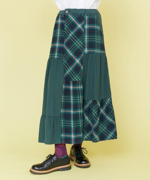 「FRAPBOIS」 フレアスカート 1 オレンジ レディース_画像2