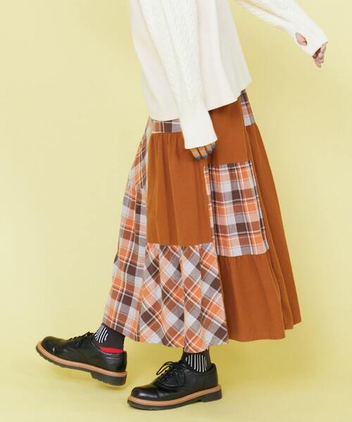 「FRAPBOIS」 フレアスカート 1 オレンジ レディース_画像10