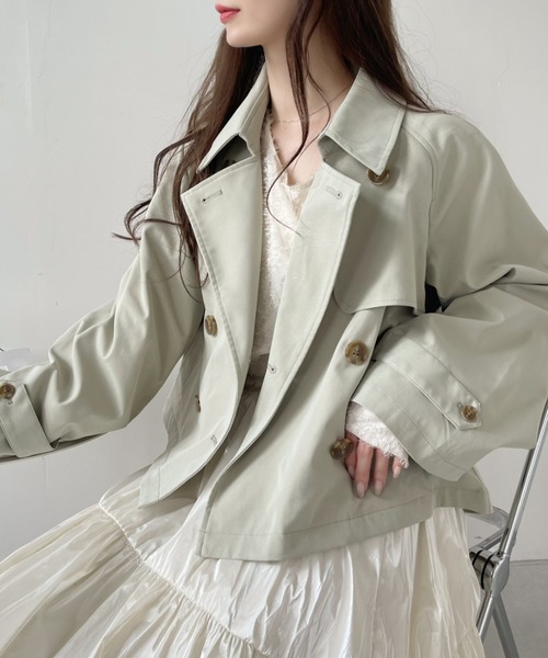 「Ada.」 トレンチコート FREE ベージュ レディース_画像5