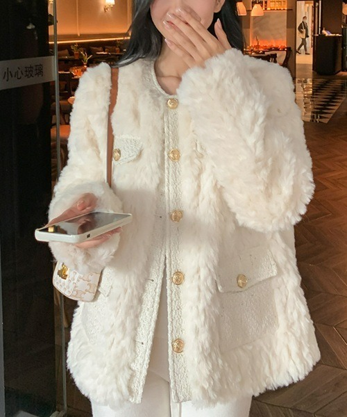 ポンチョコート ritomo de ricco Ritomo De Ricco ノーカラーコート 