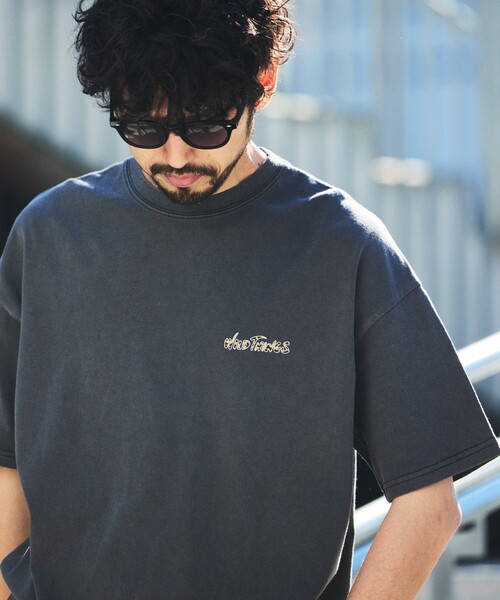 「FREAK'S STORE」 半袖Tシャツ SMALL ブラック×ブラック メンズ_画像3