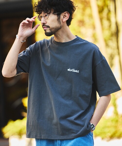 「FREAK'S STORE」 半袖Tシャツ SMALL ブラック×ブラック メンズ_画像7